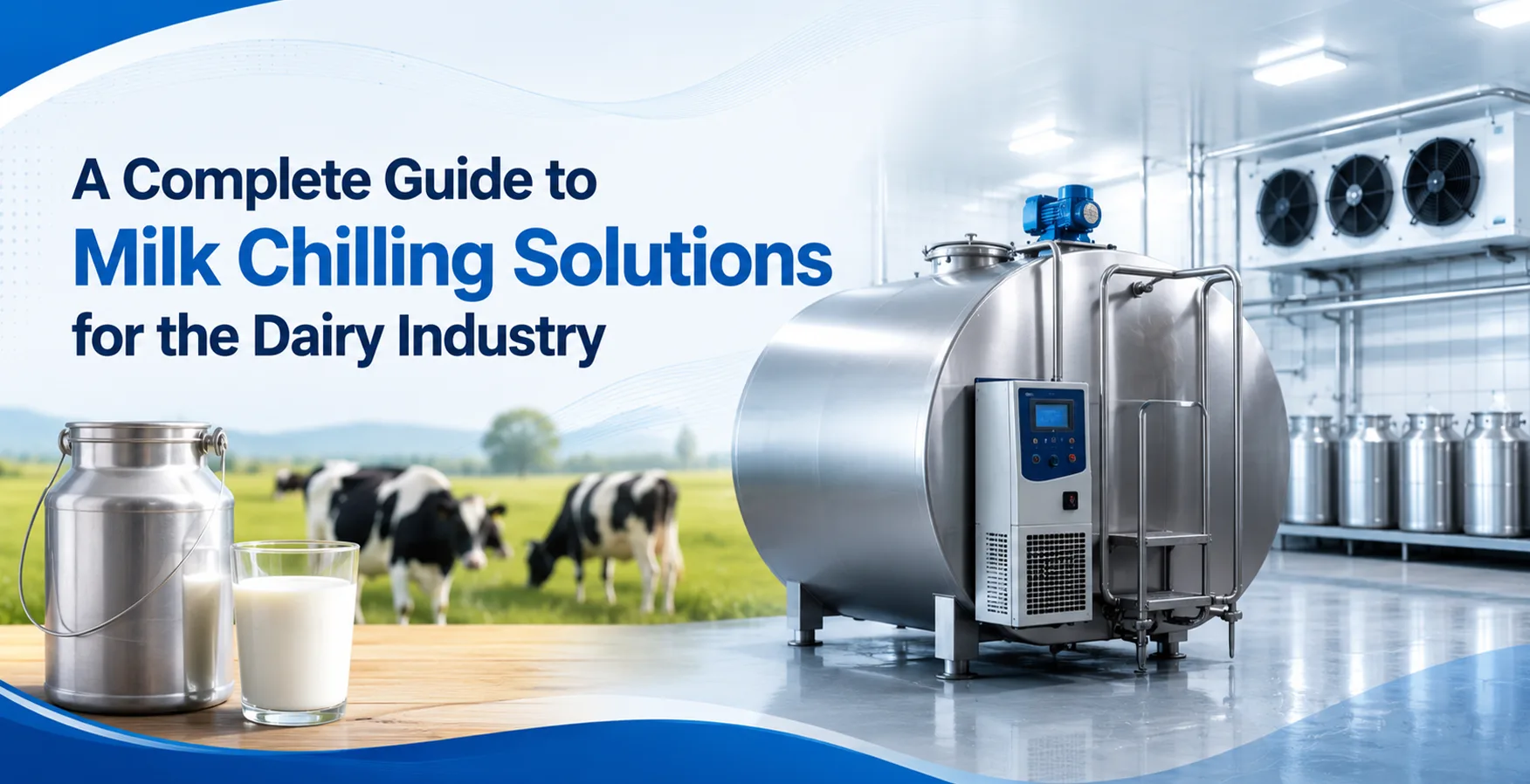 Milk cooling system maintaining fresh milk quality